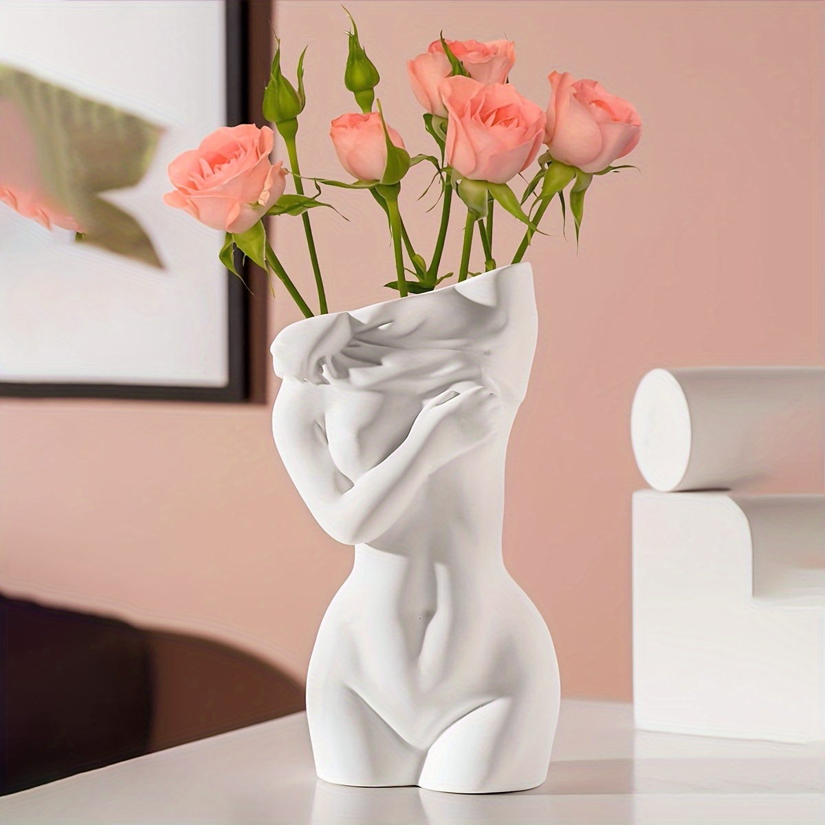 Elegant Shapely Lady Body Shape Dried Flower Vase Outdoor - Temu Canada