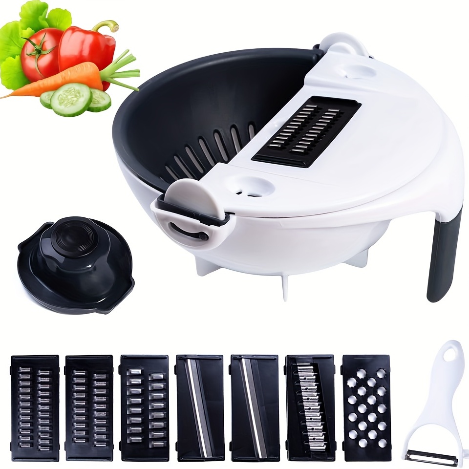 Buy Magic Multifunctional Rotate Vegetable Cutter With Drain