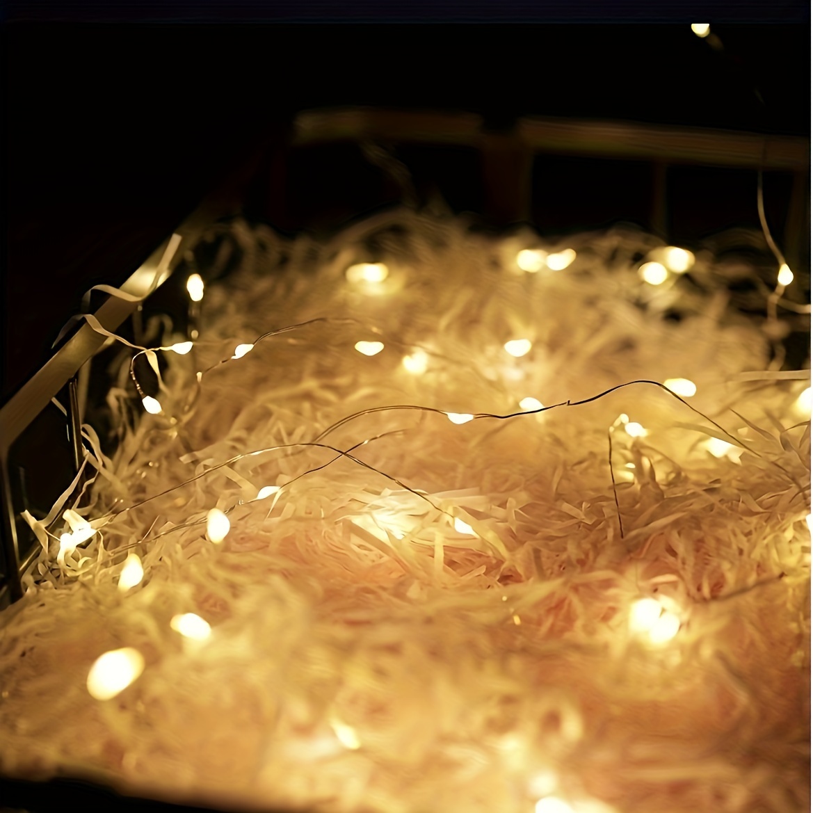 4pcs/10pcs LED Fairy Light Battery Powered String Light Silver Wire 201.17 Cm 20 LED Firefly Starry Sky Moon Light Suitable For DIY Wedding, Party, Bedroom, Courtyard, Christmas Atmosphere Light, Cake, Flower Bouquet Decoration