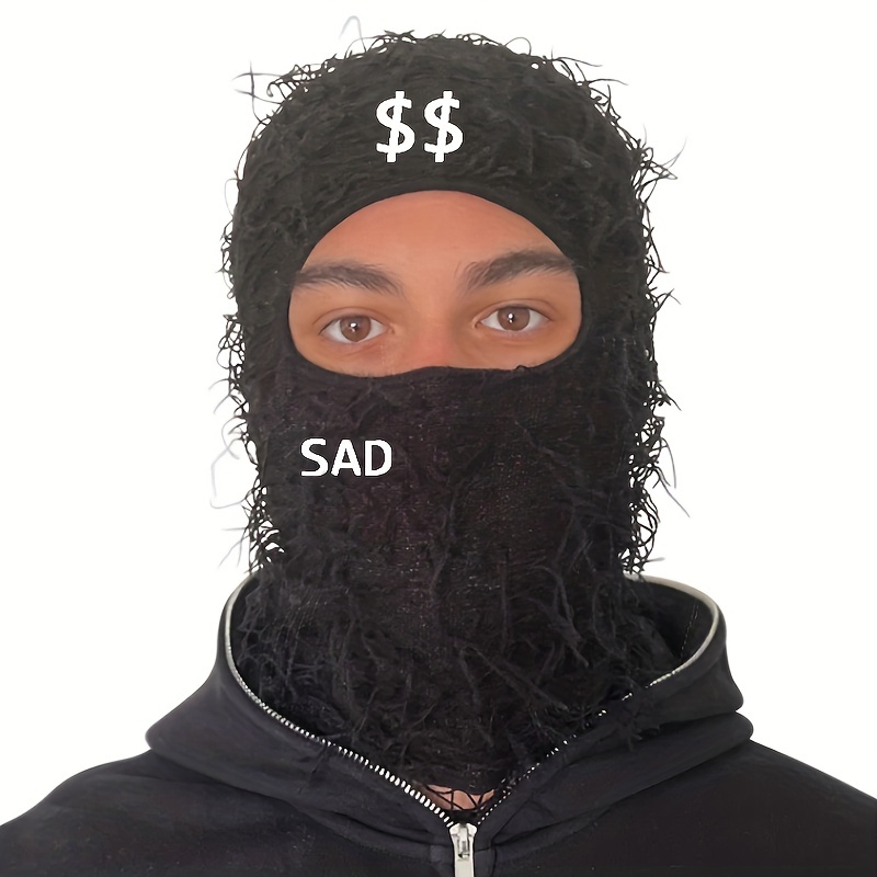 Embroidered Subaraklava Full Ski Mask Knit Camouflage Headwear
