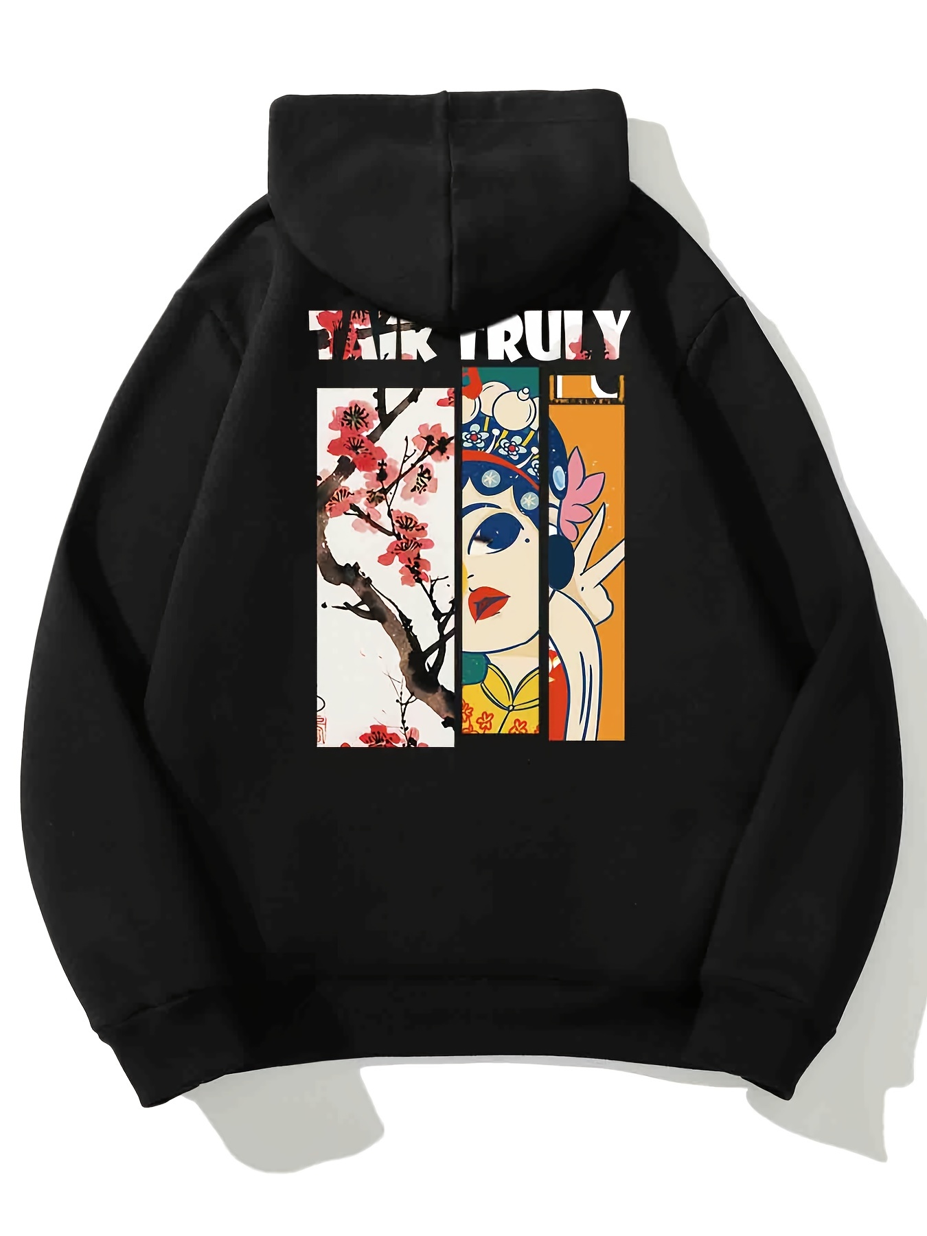 flower face hoodie