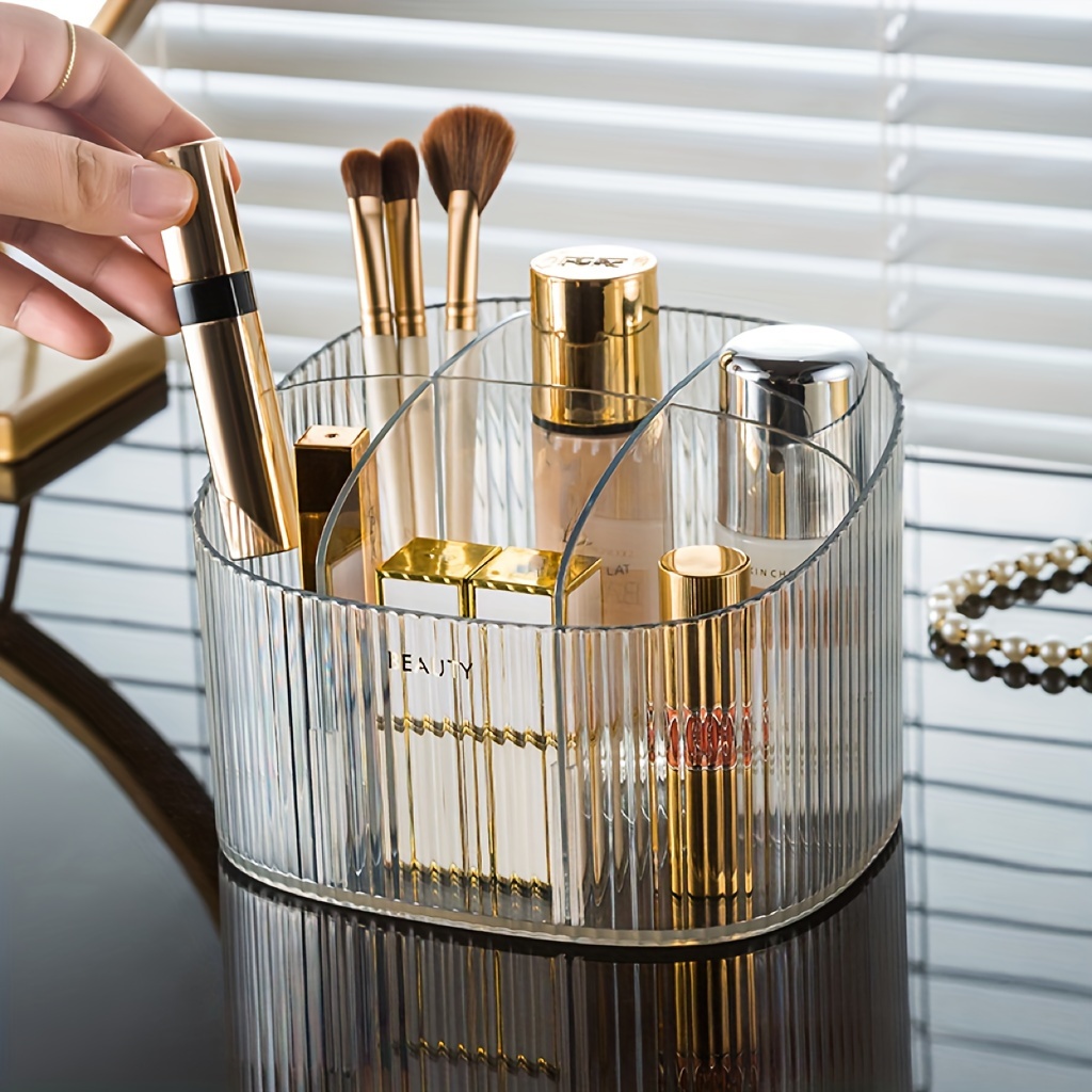 Universal - Boîte de rangement de maquillage en plastique transparent  Brosse à lèvres Organisation de maquillage Outils de maquillage  Porte-stylos Porte-accessoires Présentation