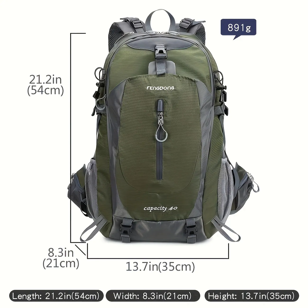 Outdoor Professional Mountaineering Bag, Sports Lightweight Large Capacity  Backpack For Hiking And Mountain Climbing - Temu