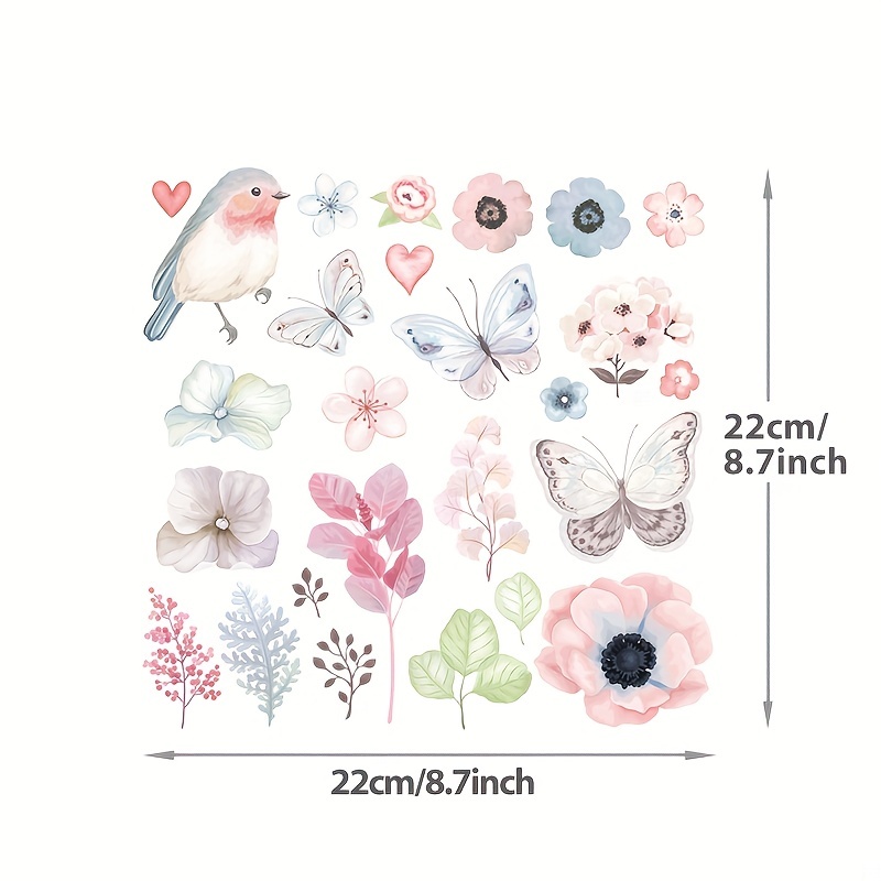 10PCS Small Size Butterfly Iron On Decals Thermal Transfer Stickers For Clothing Heat Press Decoration Appliqued Sublimation Patches Iron On Transfer Designs Heat Press Vinyl For Shirts