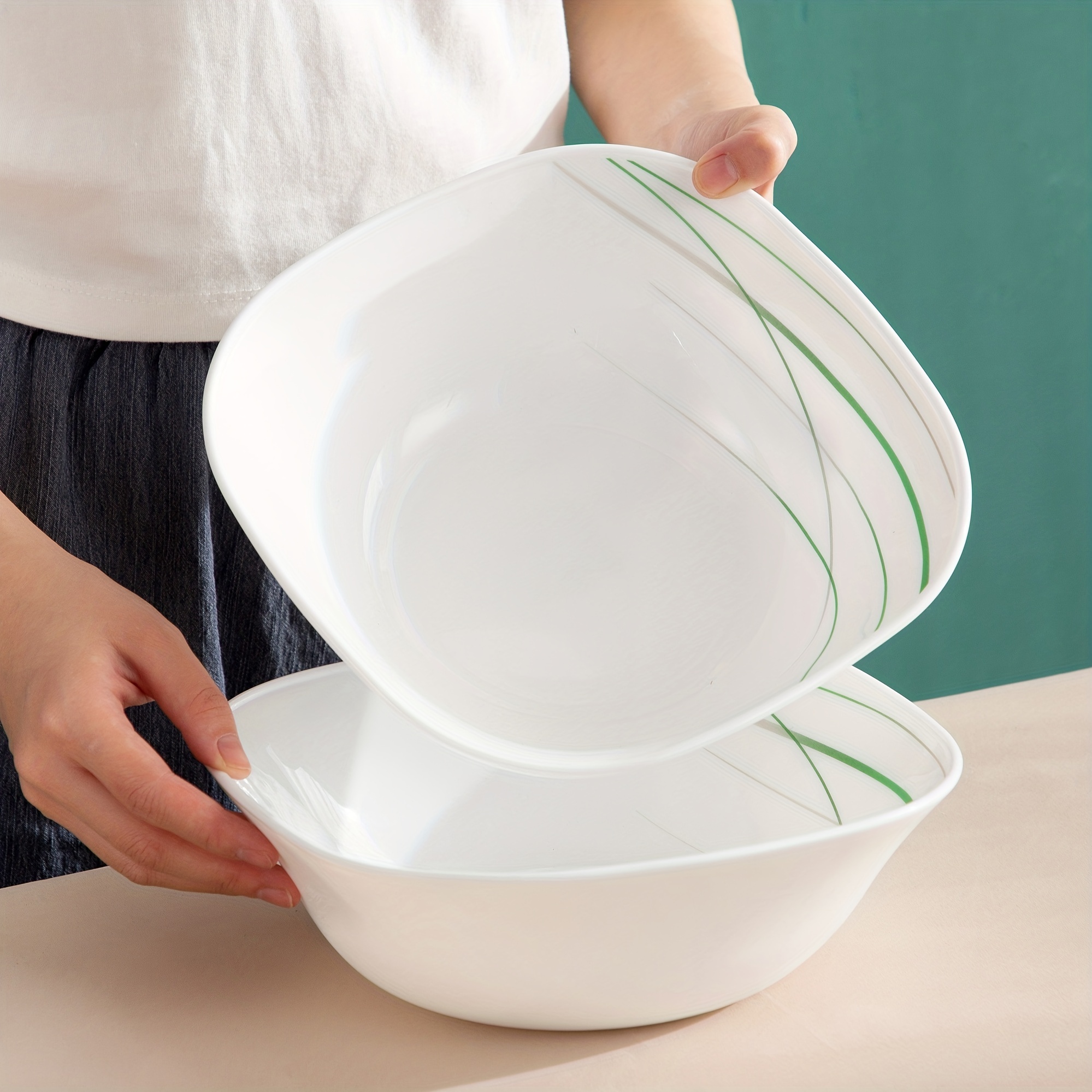 Opal Glass Bowls, White Bowls For Desserts, Breakfast And Soups, Kitchen  Items, Kitchen Stuff, Kitchen Supplies - Temu