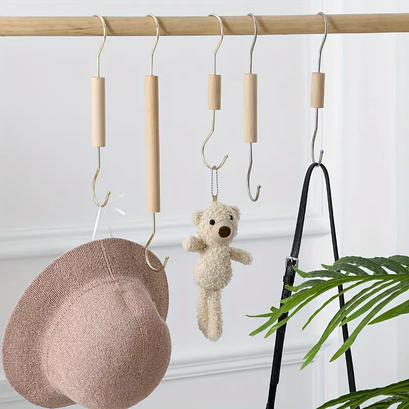 Hanging S Hooks Heavy Duty Extra Large S Hooks Solid Wooden - Temu