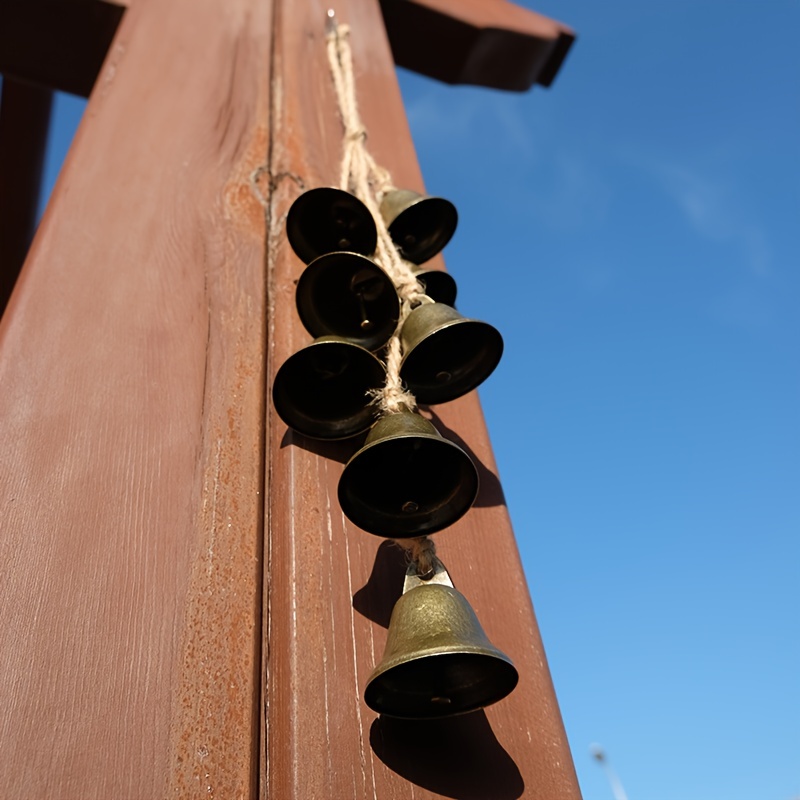 1pc Witch Bells For Door Knob Protection Witchcraft Rattan Witch Bells Home  Protection Door Hanger Negative Energy Purely Handmade (Rattan With Leaf)