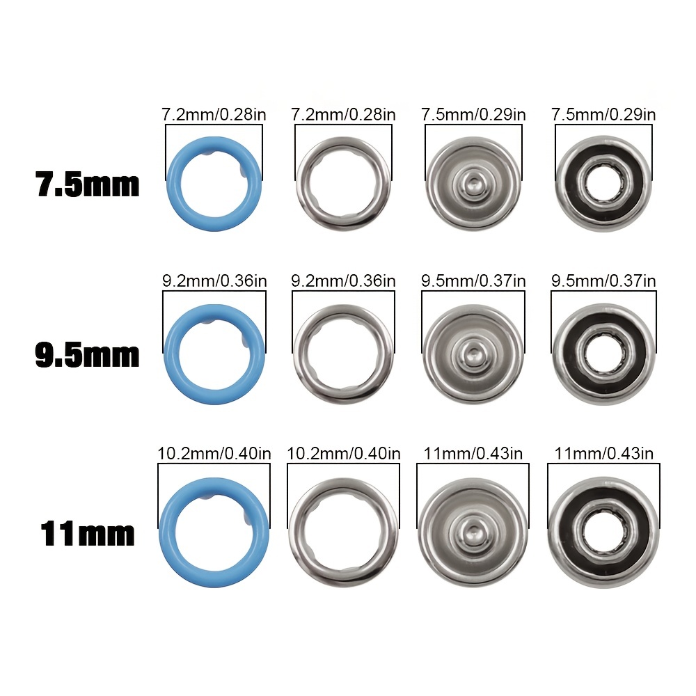 metal prong snap button press button studs fasteners hollow