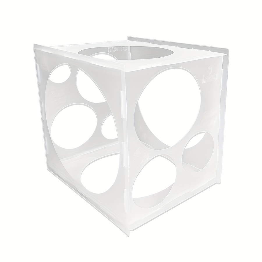 11Holes Plastic Balloon Sizer Box Collapsible Cube 2-10inch Size  Measurement Tool for Birthday Party Wedding Column Ballon Decor