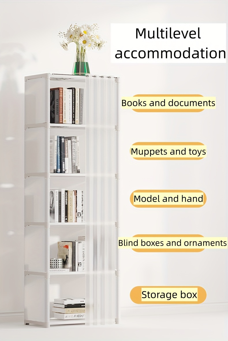 Simple Bookshelf Bookshelf For Small Space corner Book Shelf - Temu