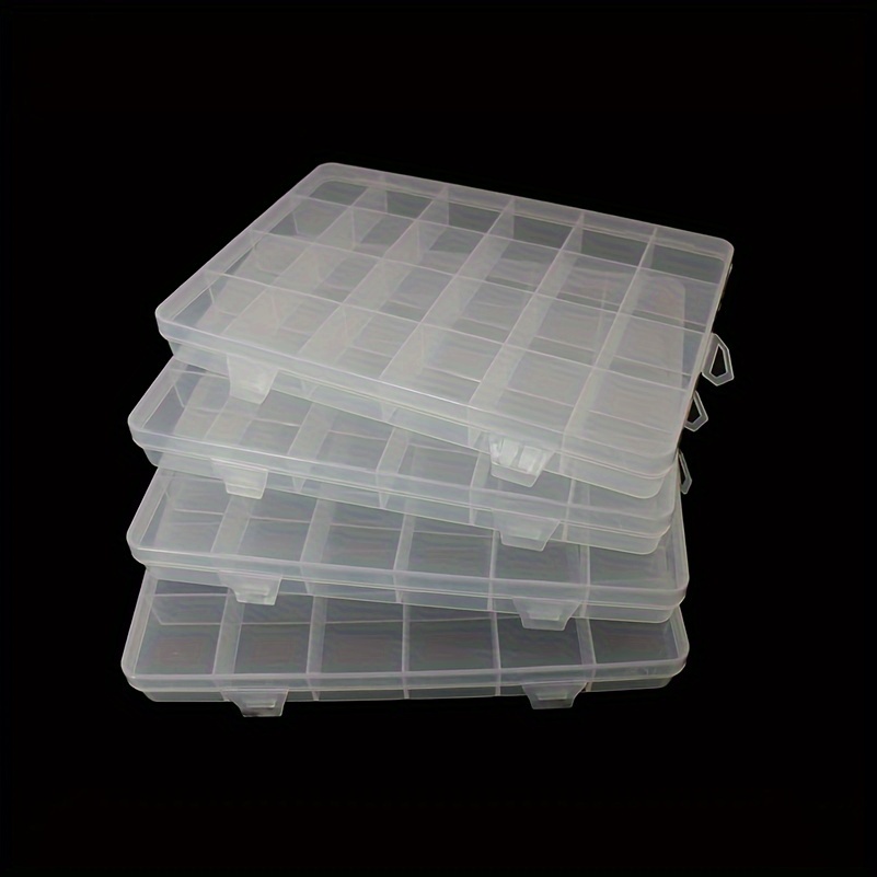 Bead Organizer Plastic Storage Box Container Clear Box, Aesthetic