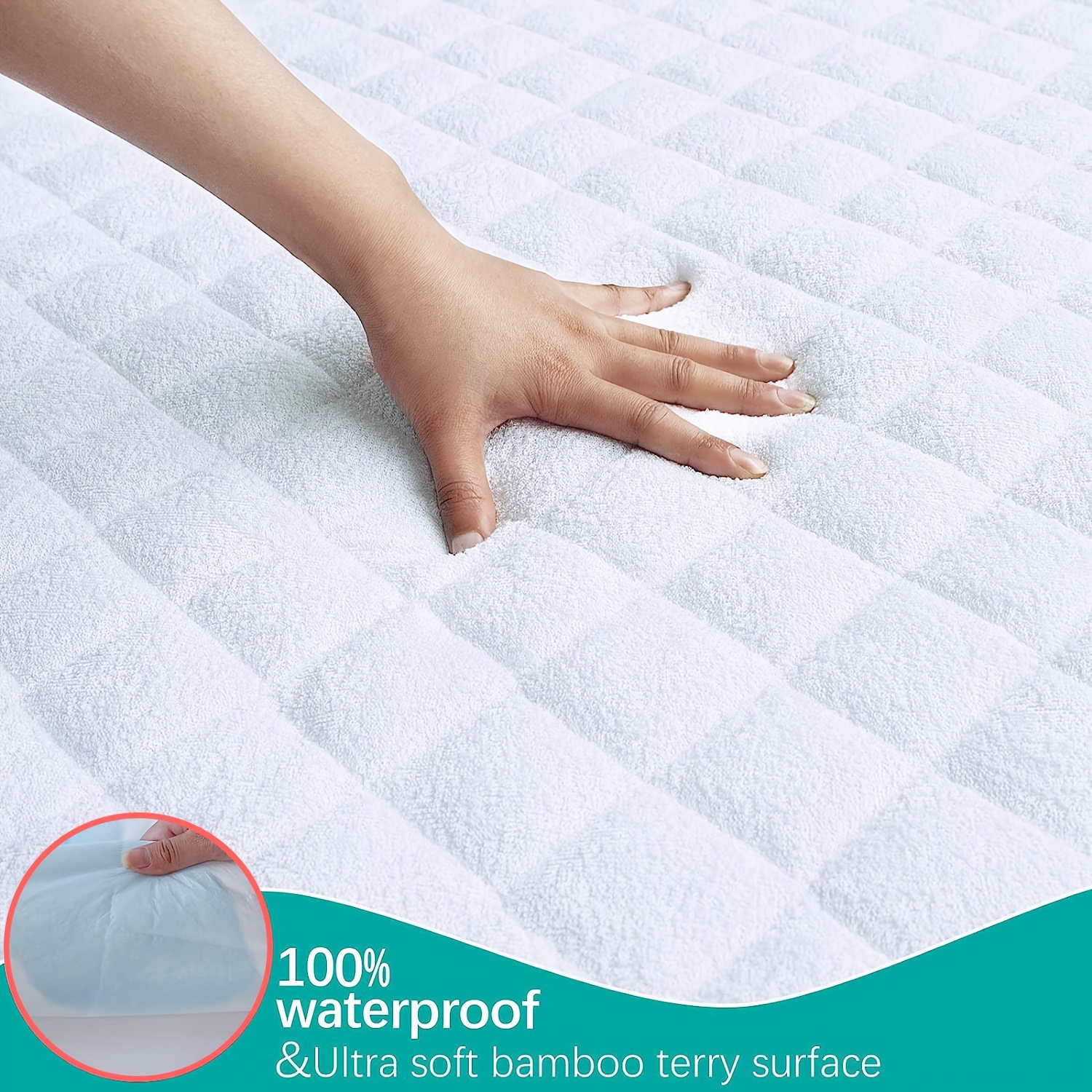 Waterproof Crib Mattress Protector Pad, Bamboo Quilted Crib Mattress Pad  Cover, Ultra Soft Breathable Bamboo Terry Surface And Premium Waterproof  Layer, Skin Friendly, Washer & Dryer Friendly - Temu
