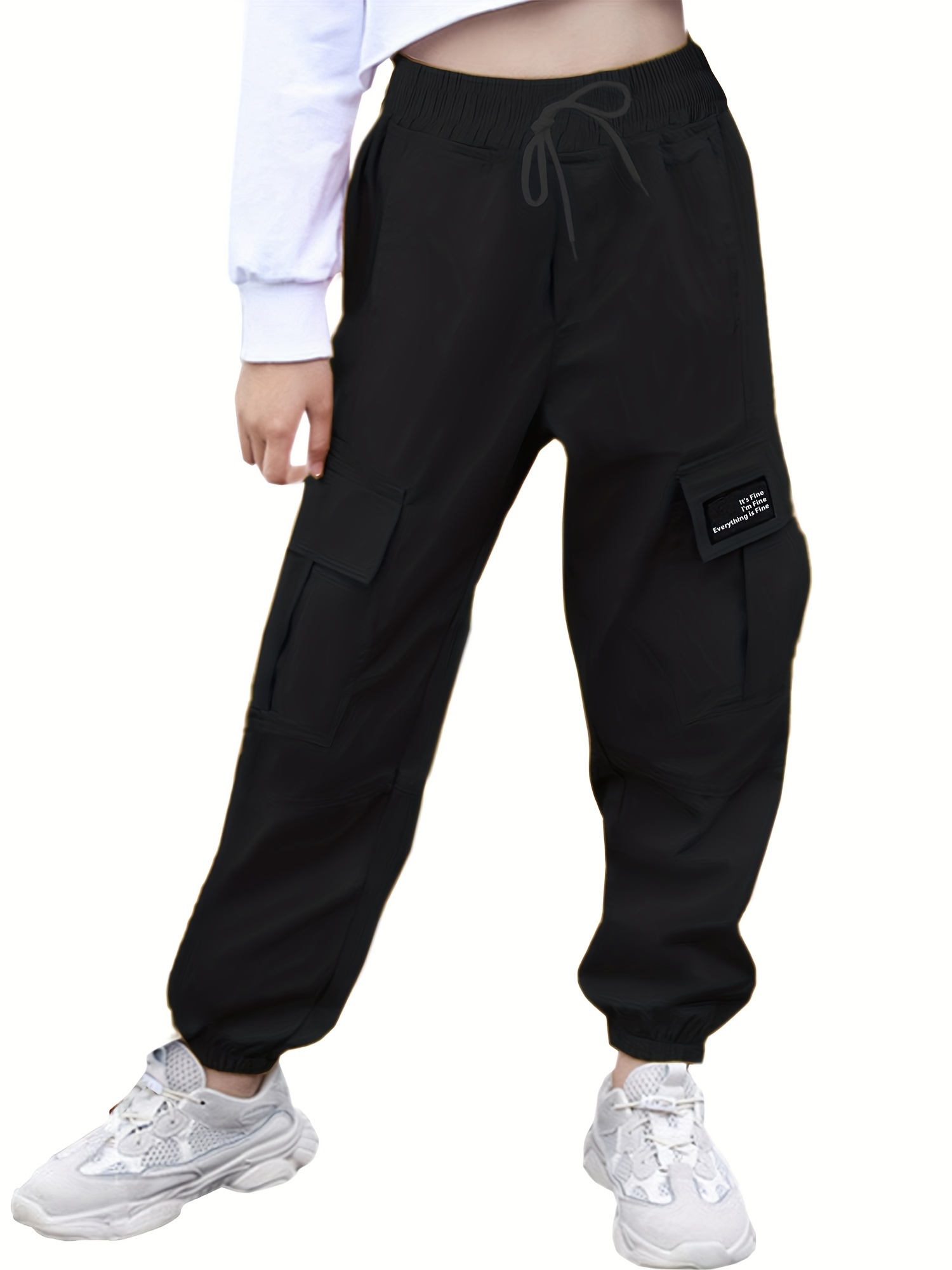 Women's High Waist Cargo Pants Loose Outdoor Jogger Workout Pants with  Pockets Casual Trousers Baggy Dress Pants Women, Black, X-Large :  : Clothing, Shoes & Accessories