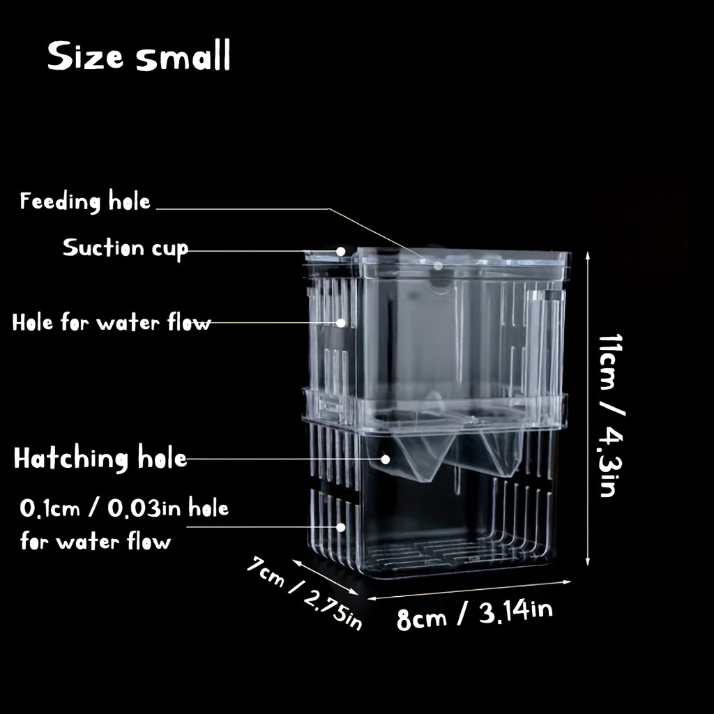 Aquarium Incubator Net Fish Shrimp Isolation Box Small Fish - Temu