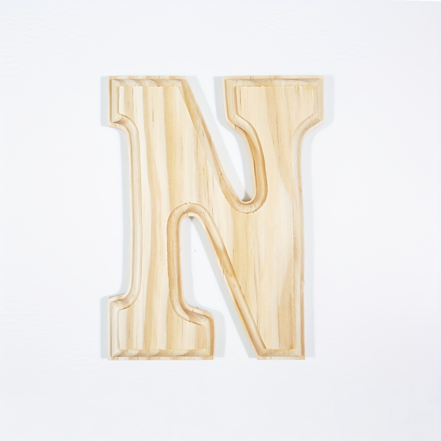 Letras de madera grandes de 12 pulgadas para proyectos de manualidades,  letras de madera pequeñas de 6 pulgadas para decoración de pared,  decoración