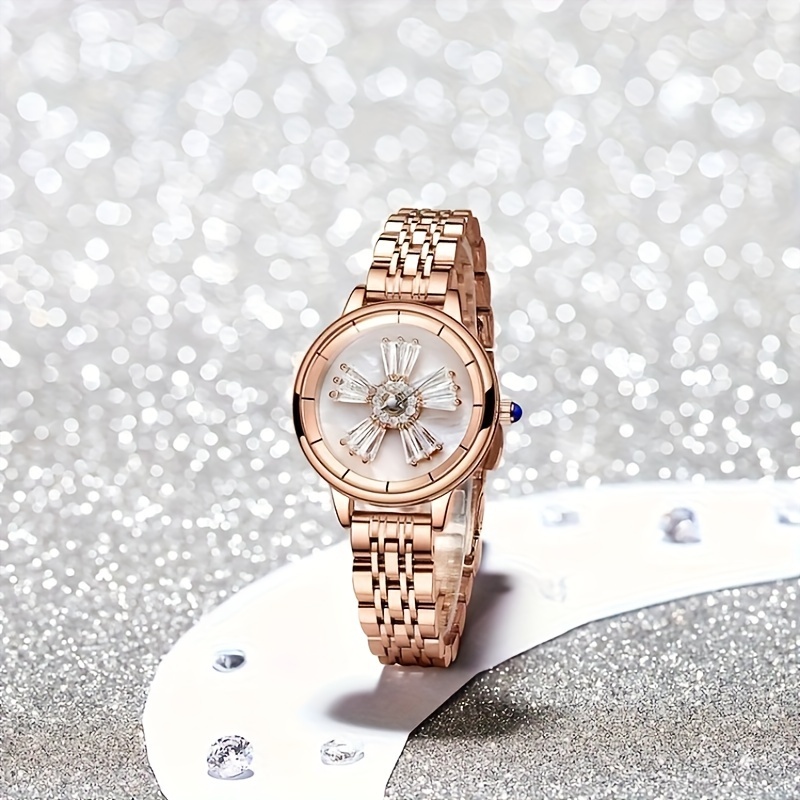 Women's Watch Star Fashion Quartz Watch Luxury Rhinestone - Temu