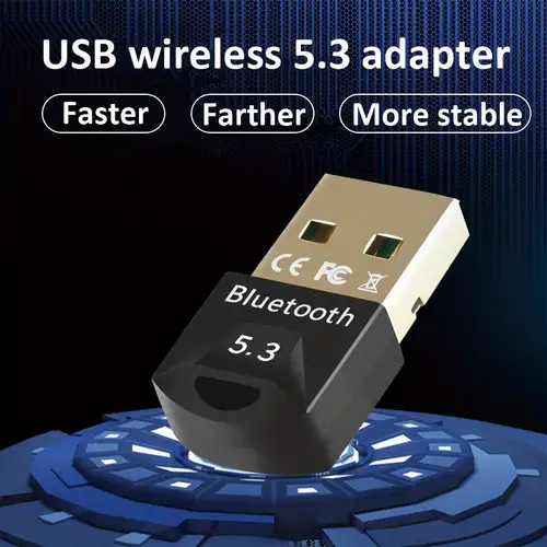  Adaptador USB Bluetooth 5.3 para PC de escritorio, Real Plug &  Play Mini EDR Bluetooth Dongle Receptor y Transmisor para Computadora  Portátil Soporte Auriculares Teclado Ratón Altavoces Impresora Windows  11/10/8.1 : Electrónica