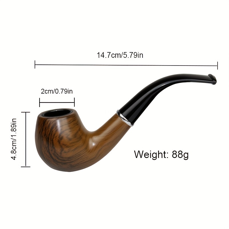  Pipa de fumar tabaco larga de 10.2' - (10.2 in) para filtro de  0.354 in. Vikings, Valhalla Envío en todo el mundo., Marrón : Salud y Hogar