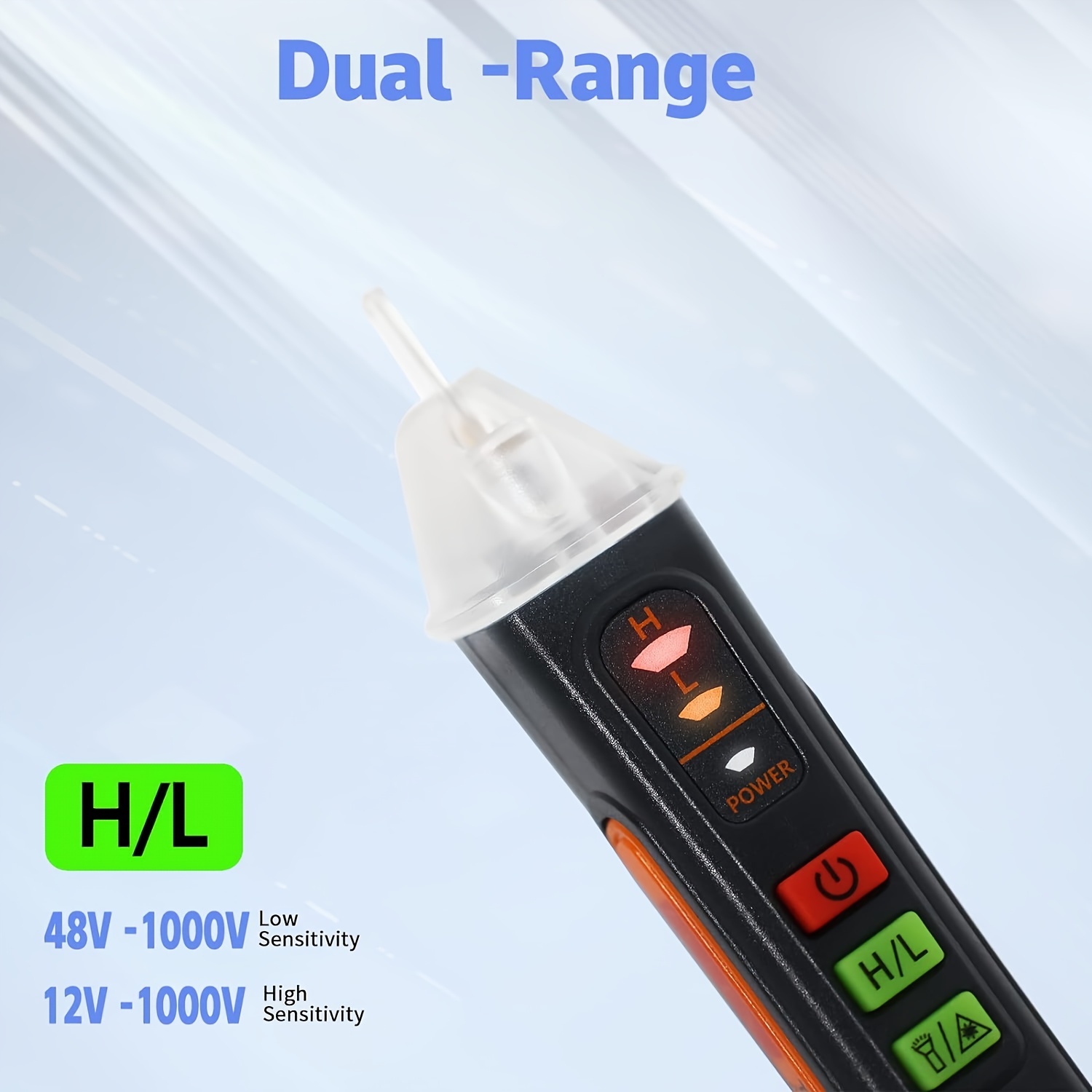 Voltage Detector, Smart Noncontact Voltage Tester Pen Meter, 121000v