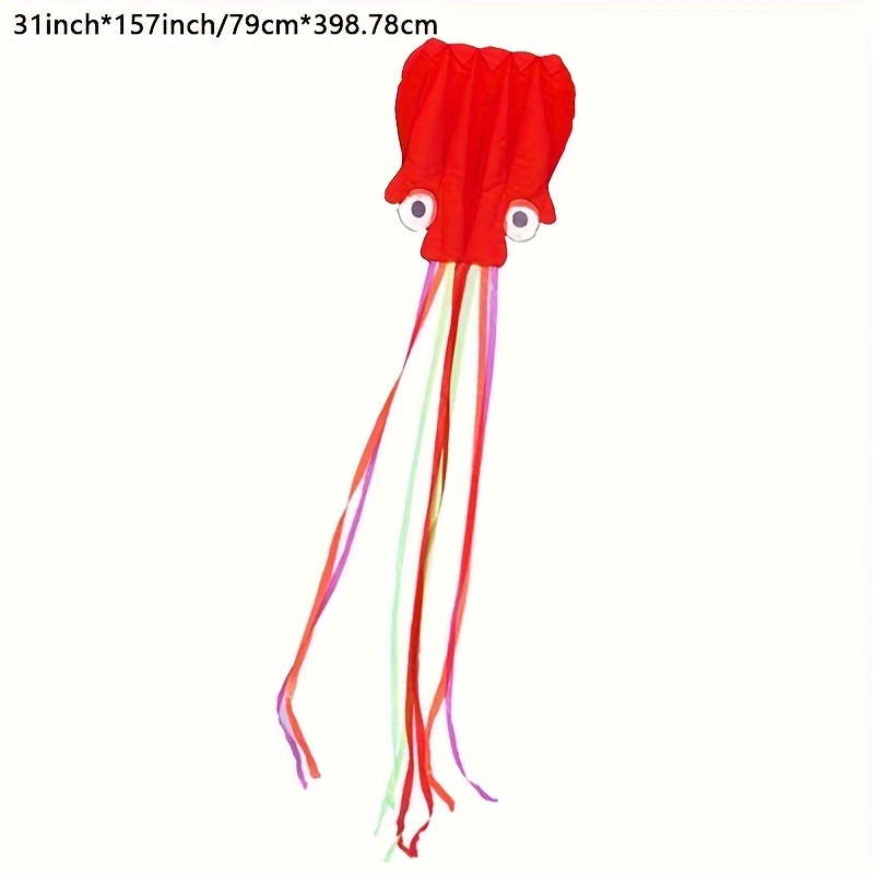 1pc Large Soft Octopus Easy Flyer Kite 99 97m Rope 78 74 398 78 Cm