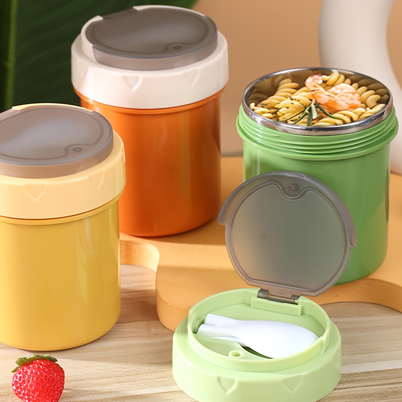 2023Stainless Steel Kids Lunch Box Work Food Storage Insulated Container  SoupCup