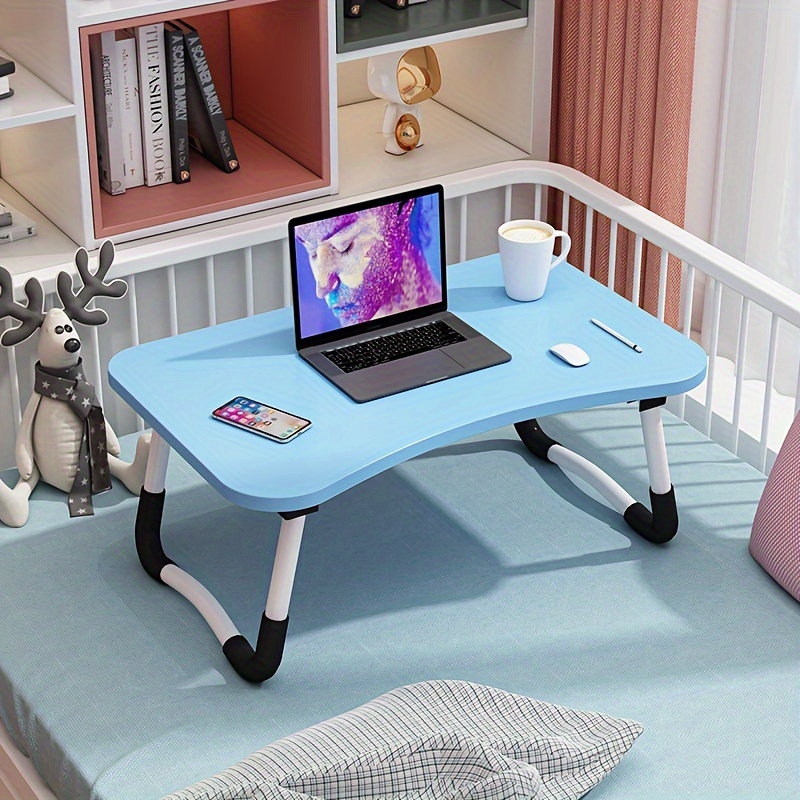 Slendor Laptop Desk Adjustable Laptop Stand Foldable Bed Table Portable Lap  Desk Folding Notebook Stand Reading and Writing Holder Breakfast Tray with  Drawer and Cooling Fan for Bed Couch Sofa Floor 