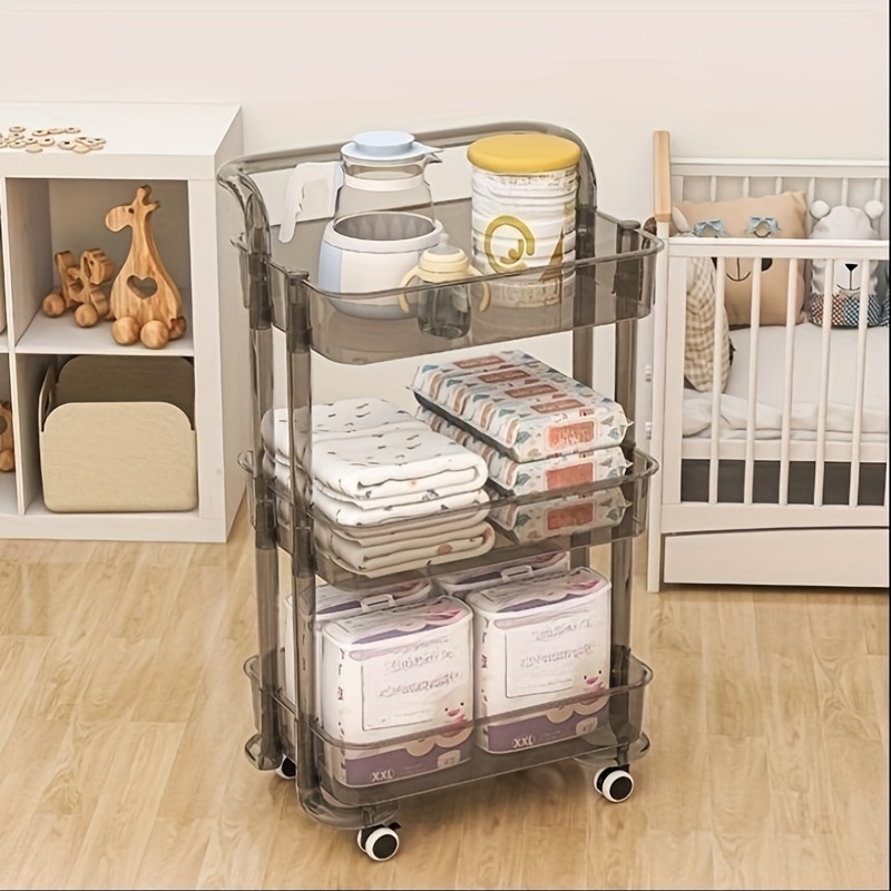 3/4-layer Condiment Cart Storage Rack, Portable Durable Snack