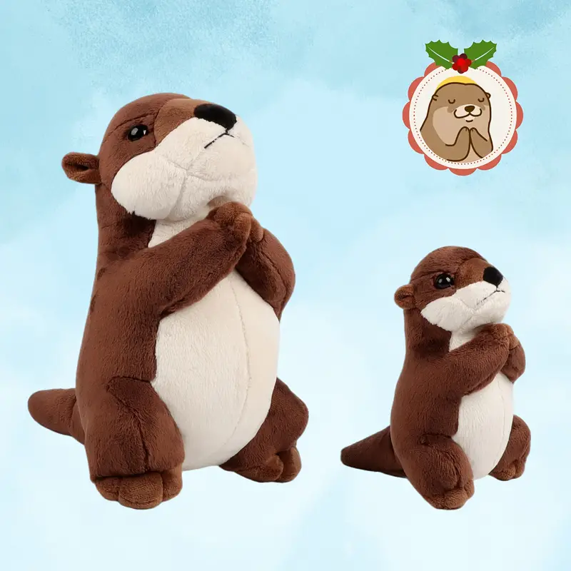Kawaii Prayer Otter Plush Toys Soft Sea Otter Stuffed - Temu