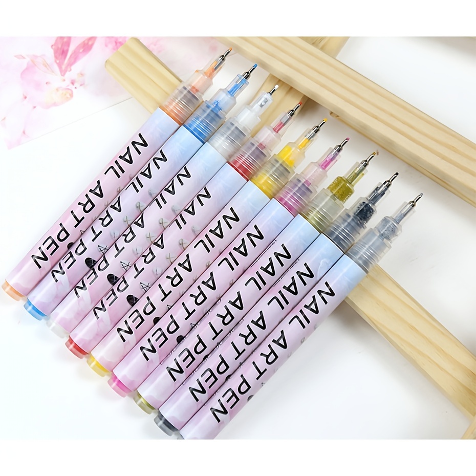 16 colors 3D Nail Pen Nail Art Tools Drawing Paint Nail Art Pen Supplies  Manicure Tool DIY Decoration Women Fashion