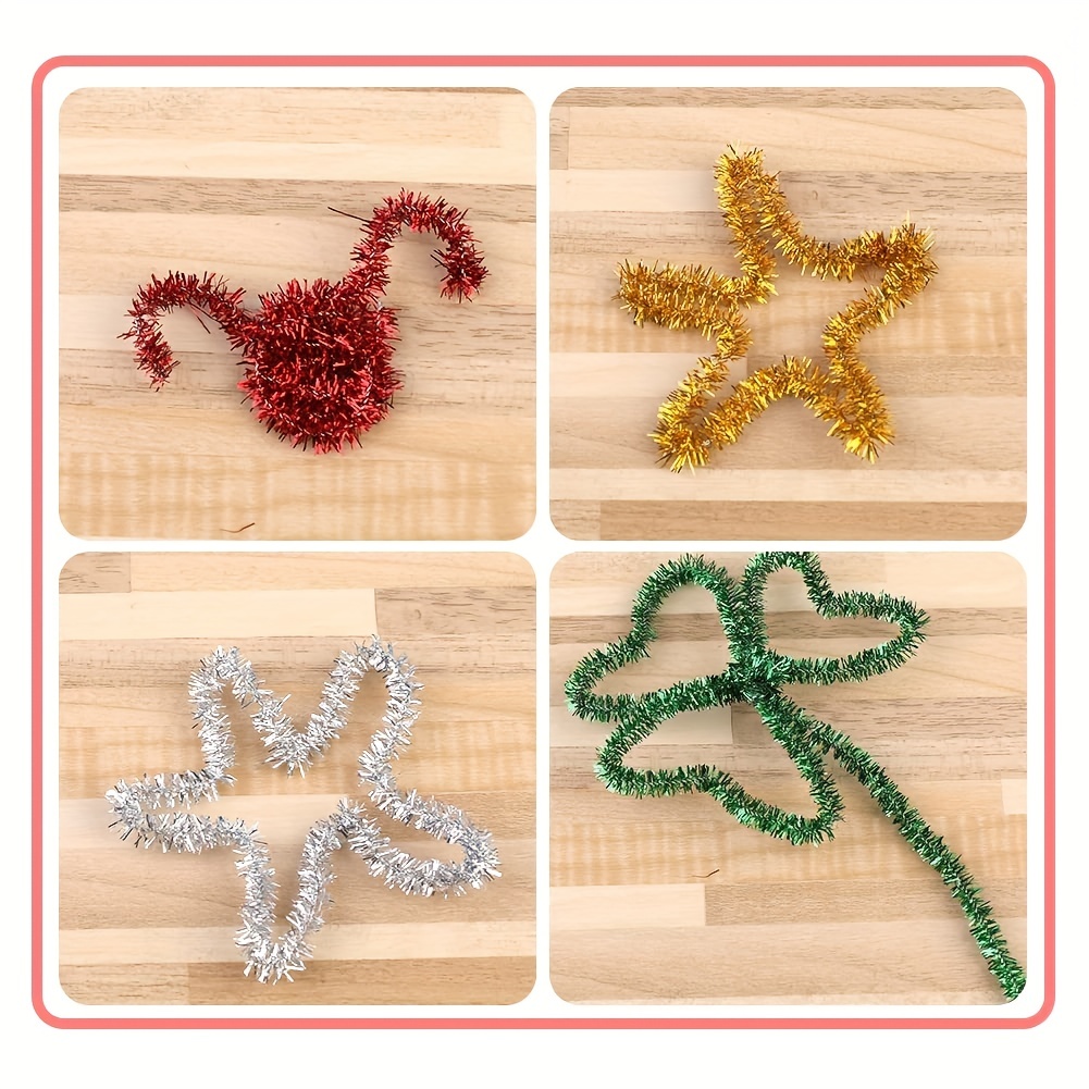 Pipe Cleaners Christmas Glitter Pipe Cleaners Pipe Cleaners - Temu