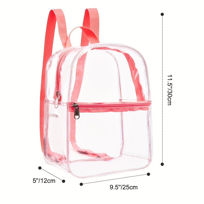 1pc Mochila Transparente Impermeable Pvc Bolsa - Temu Chile