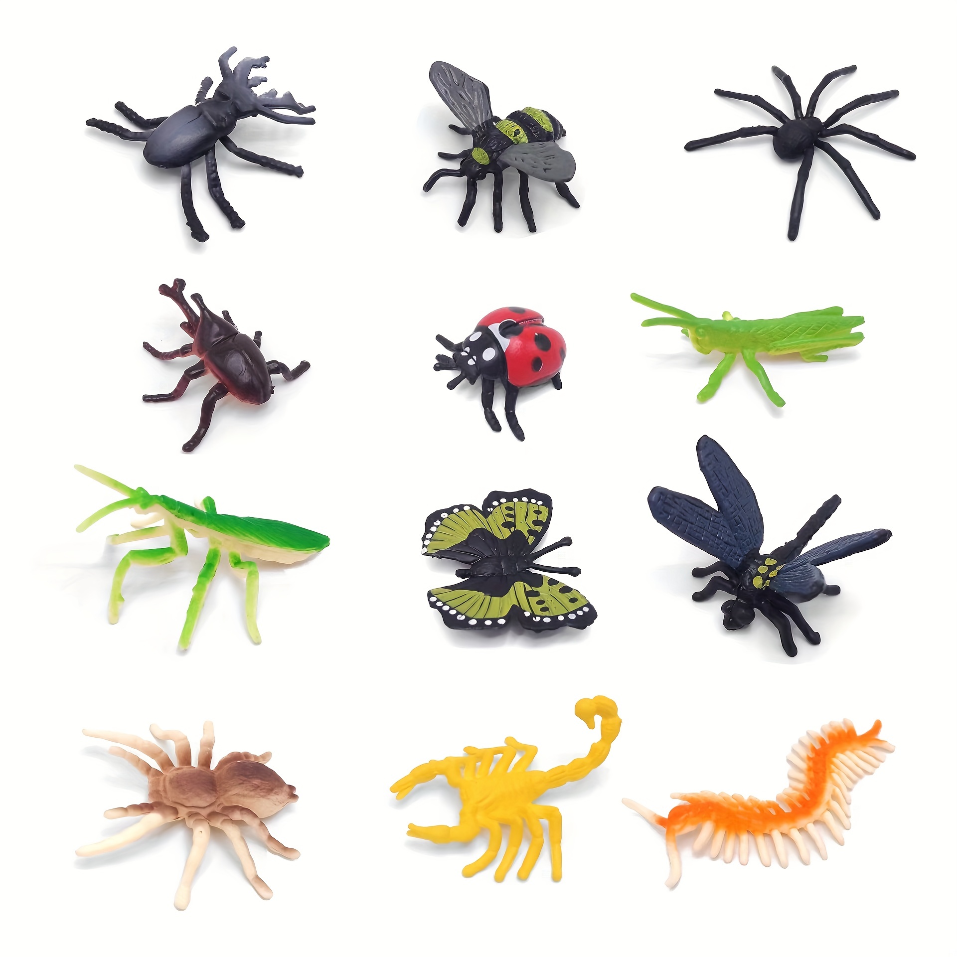 12 Piezas Simulación Insectos Pequeños Juguetes Niños - Temu Chile