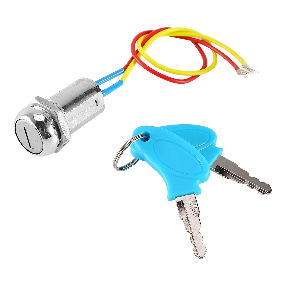 2 WIRE Ignition Switch Lock KEENSO Motorcycle Ignition Introduction Switch Universal For Scooter AVT Karting Folding Bike Electronic