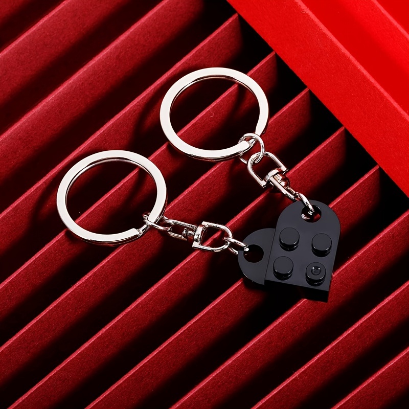 Heart Keychain Couples Matching Stuff For Boyfriend Girlfriend