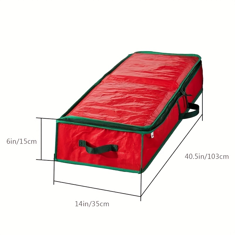 Portable Christmas Wrapping Paper Storage Bag Interior - Temu