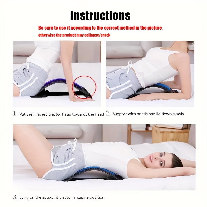 Back Cracker Popper Board Device Massager, Chair Car Neck Stretcher Spinal  Lower Upper Muscle Stretching Equipment Cervical Traction Spine  Decompression Siatica Treatment Nooro Whole Homedics Body Flex Corrector  Plastic Can Bear A