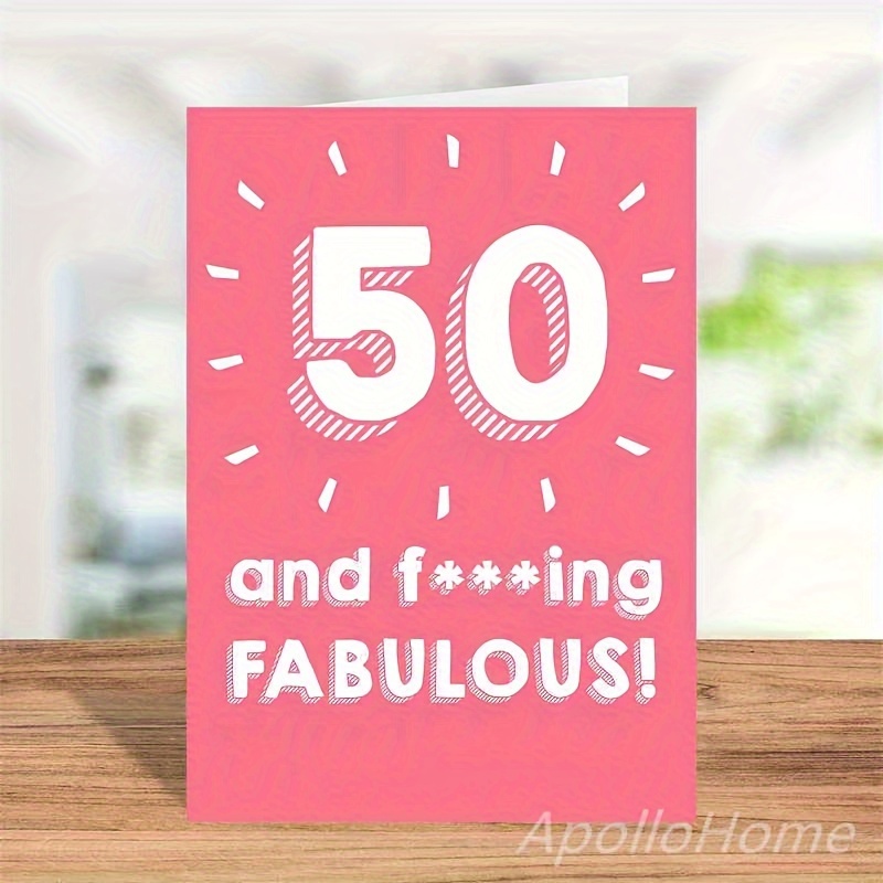 Funny 50th Birthday Card Men Women Bad News Happy Birthday - Temu Canada