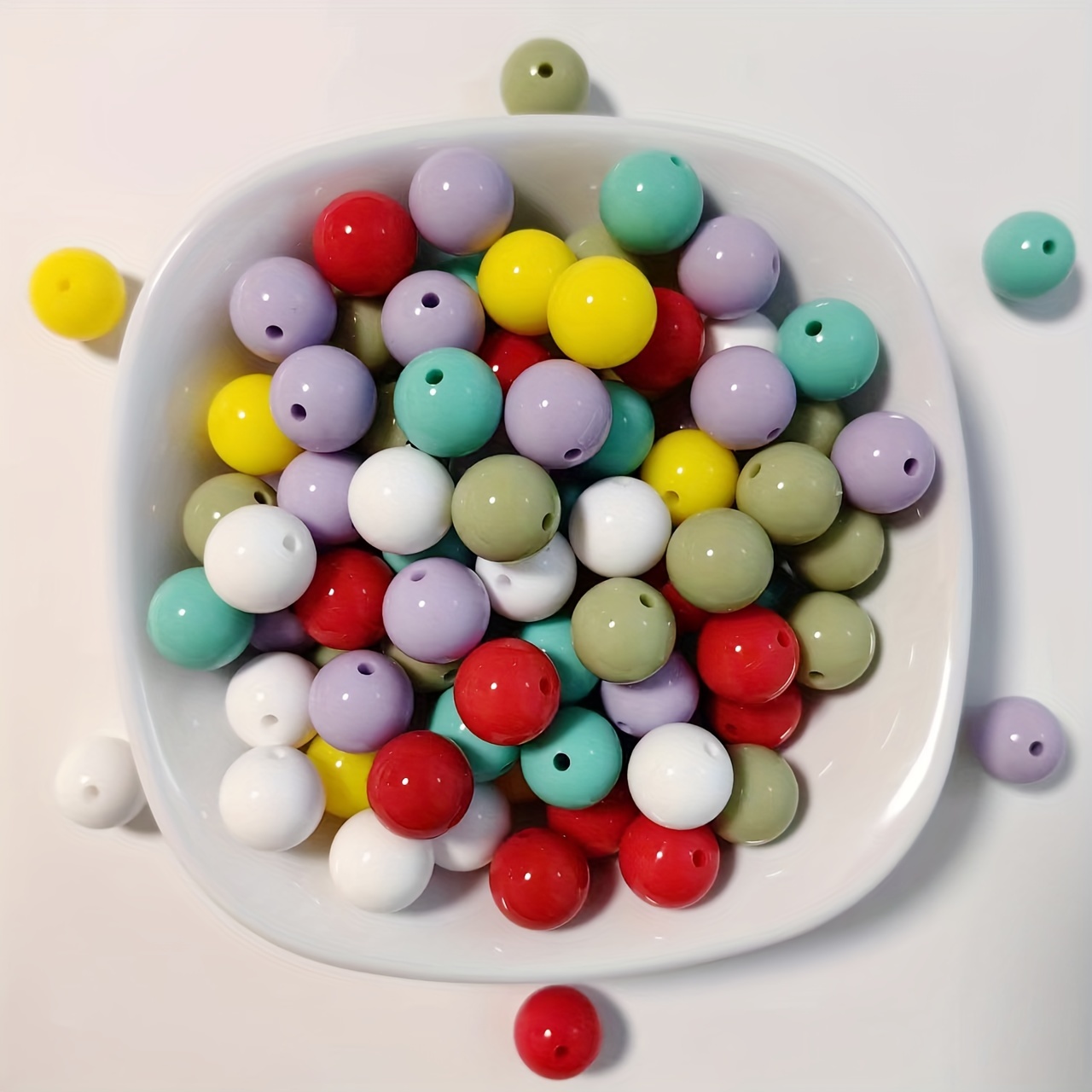 Circular Silicone Beads Kit Diy Handmade - Temu