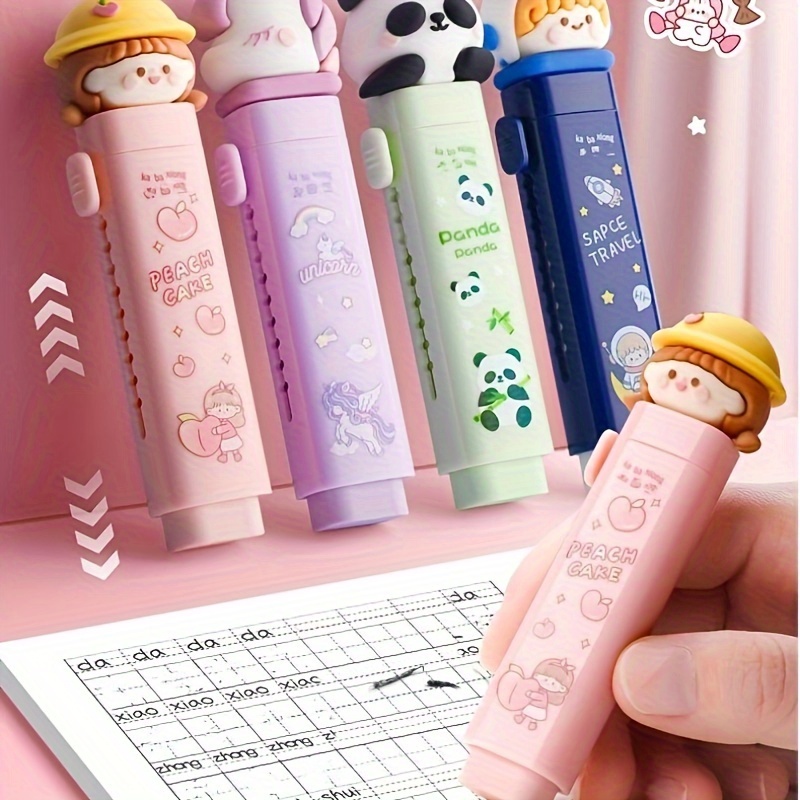 1pc mignon Kawaii Push Pull stylo forme gelée gomme parfait - Temu