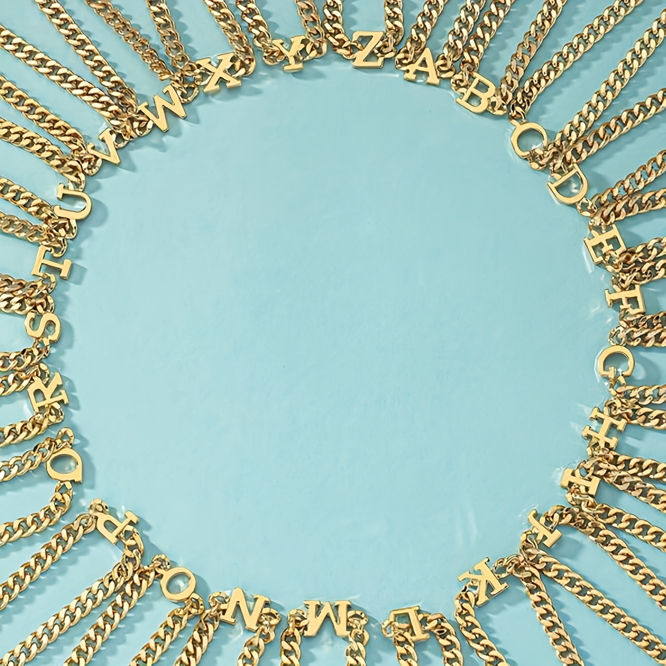 Letter Beads Link Chain Bracelet Minimalist Hip Hop Style - Temu United