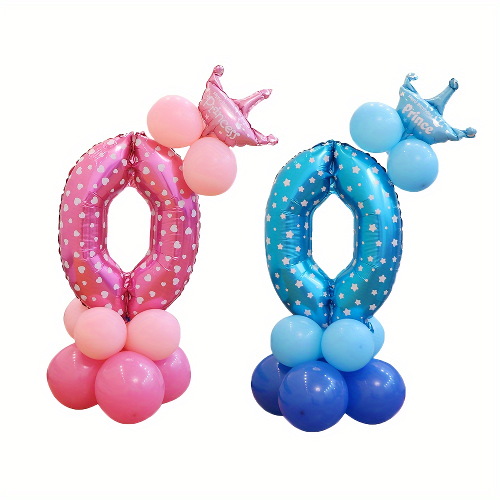 Sfondo colorato festa di compleanno con palloncini baby shower