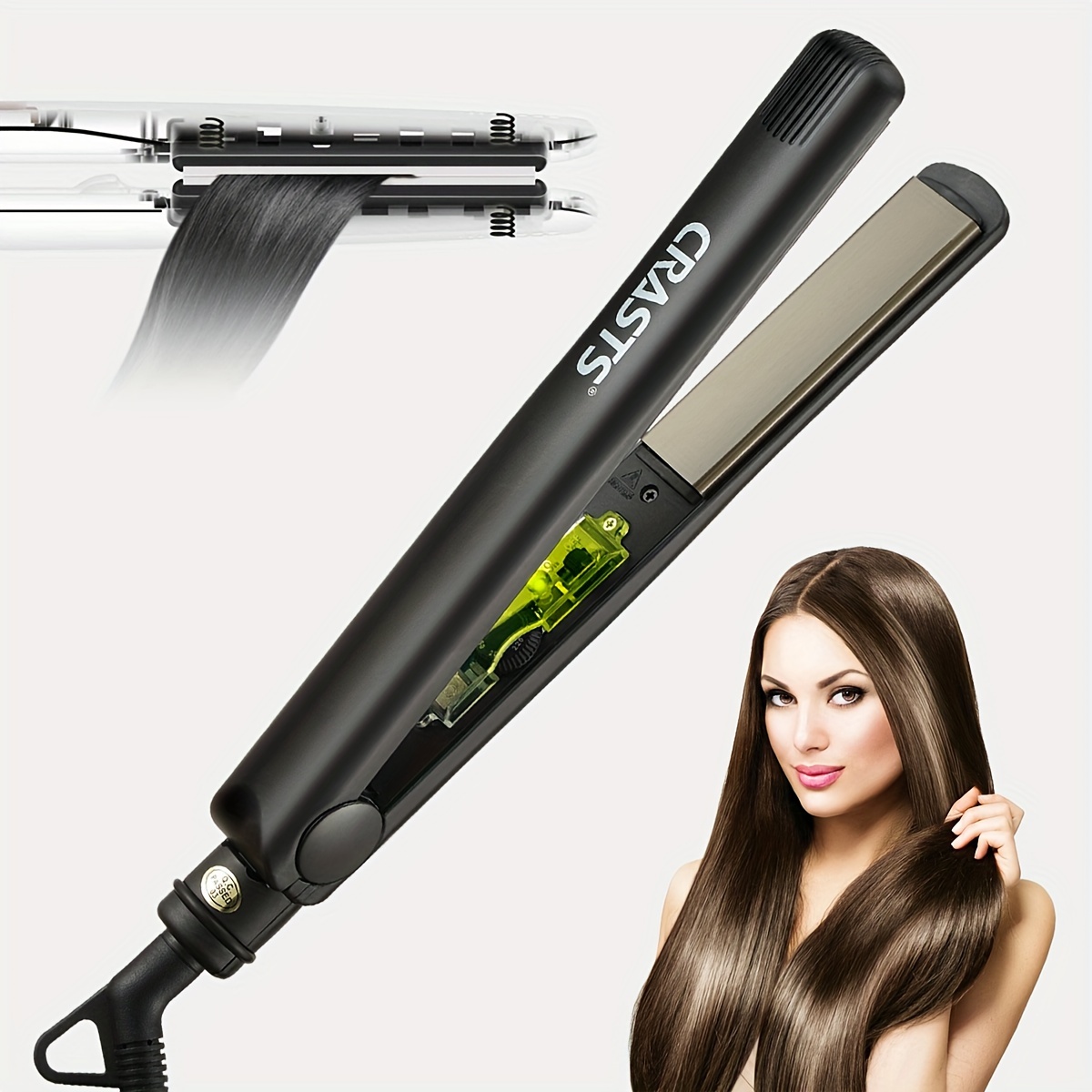 Plancha Profesional Cabello Plancha Pelo Titanio Plancha - Temu