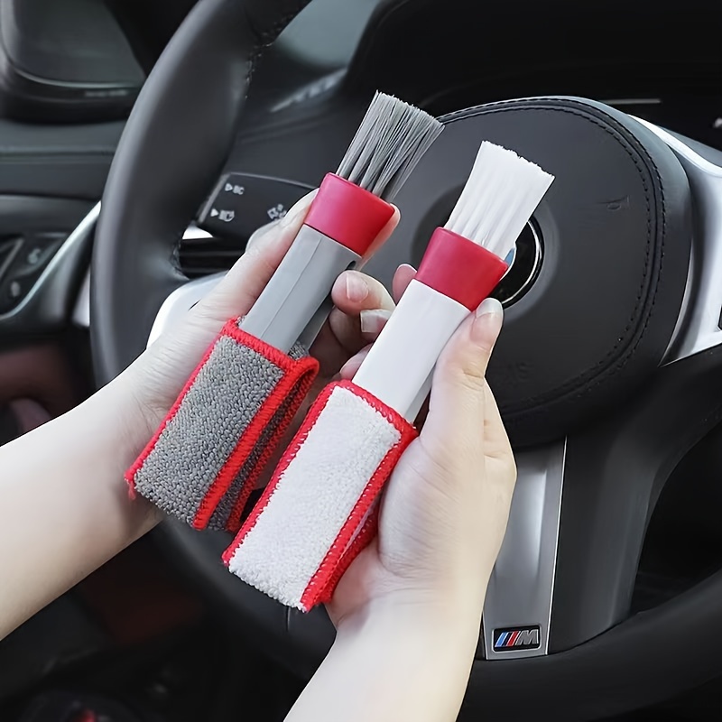 The Ultimate Car Cleaning Kit: Double Head Brush For Car - Temu