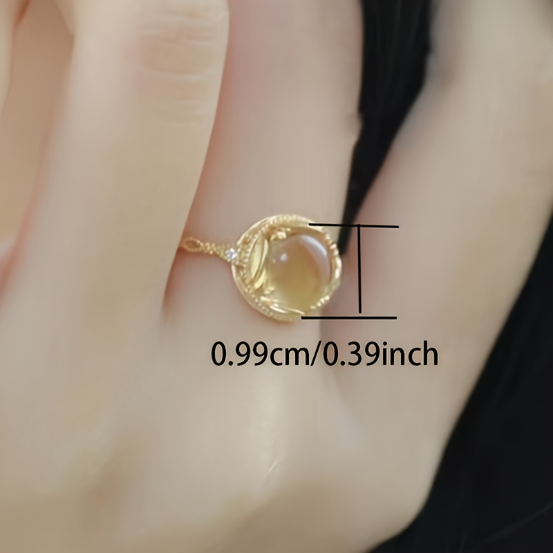 Vintage Floral Ring with Moonstone - Perfect for Engagements & Anniversaries