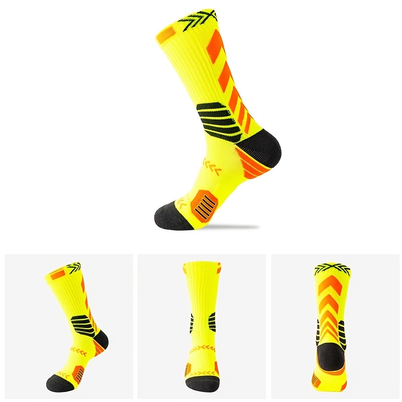 Terry Towel Anti skid Socks With Grip Bottom Rugby Football - Temu