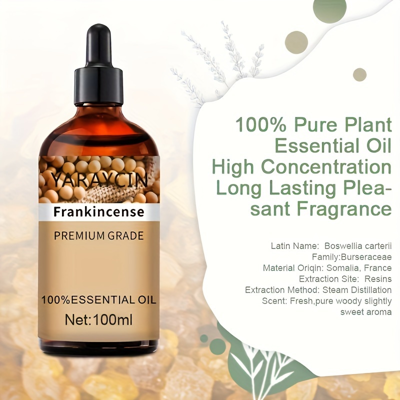 Frankincense Essential Oil 100ml 100% Pure For Hair Skin - Temu