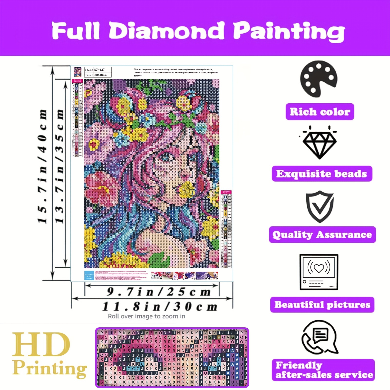 Diamond Painting Kits Niños Adultos Pintura Diamantes Niña - Temu Chile