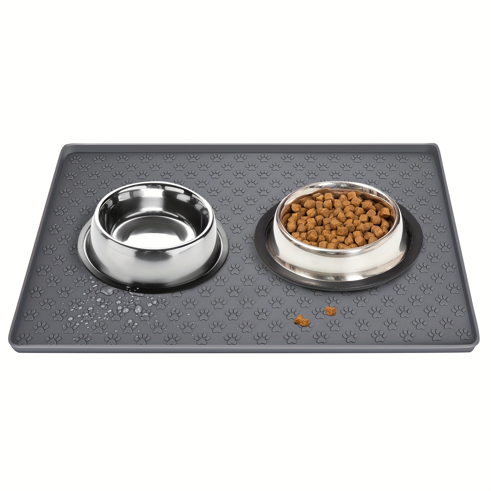 Pet Feeding Mat For Dogs Cats Thin Silicone Waterproof Cat - Temu