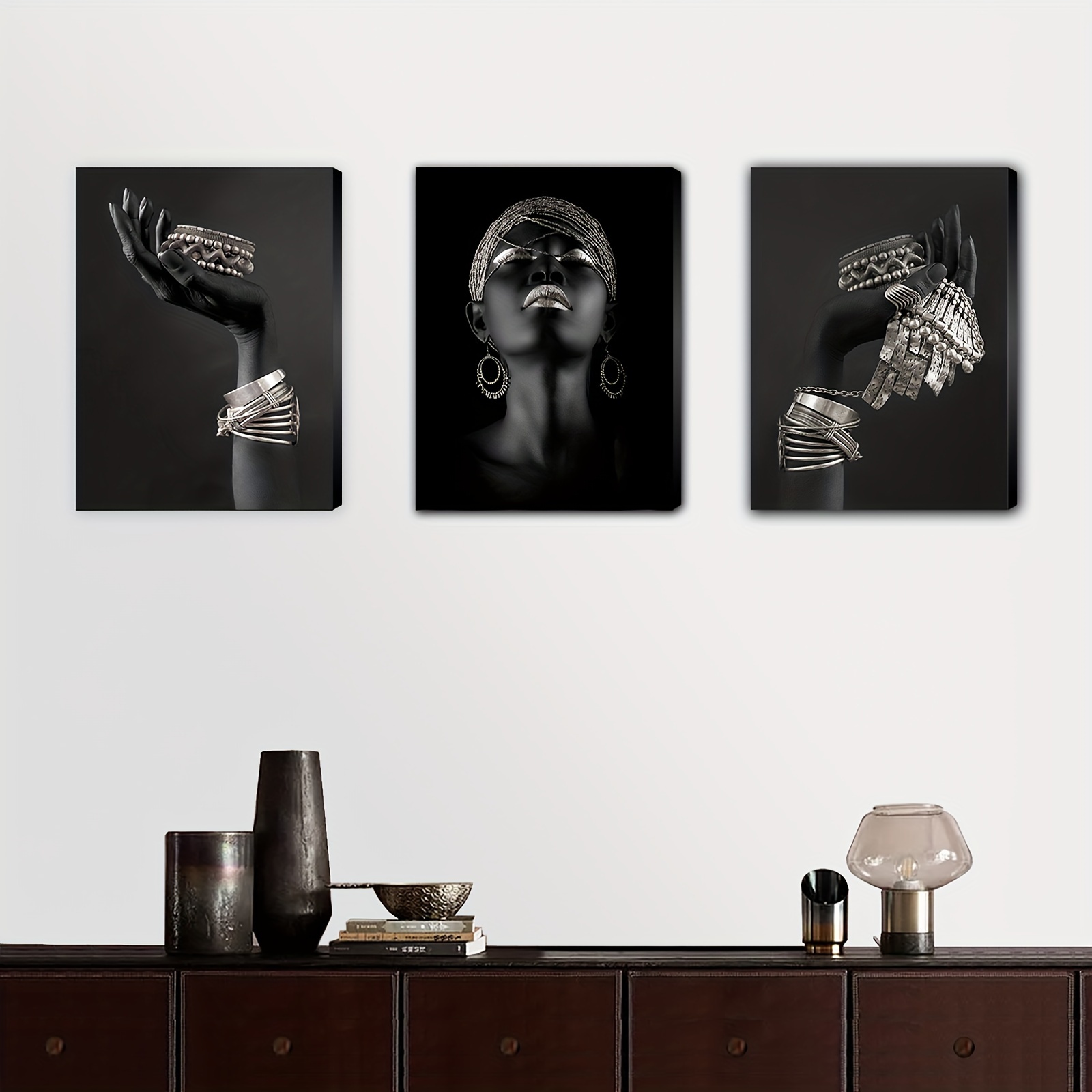 Canvas Poster Modern Art Black Female Art Print Black Girl - Temu