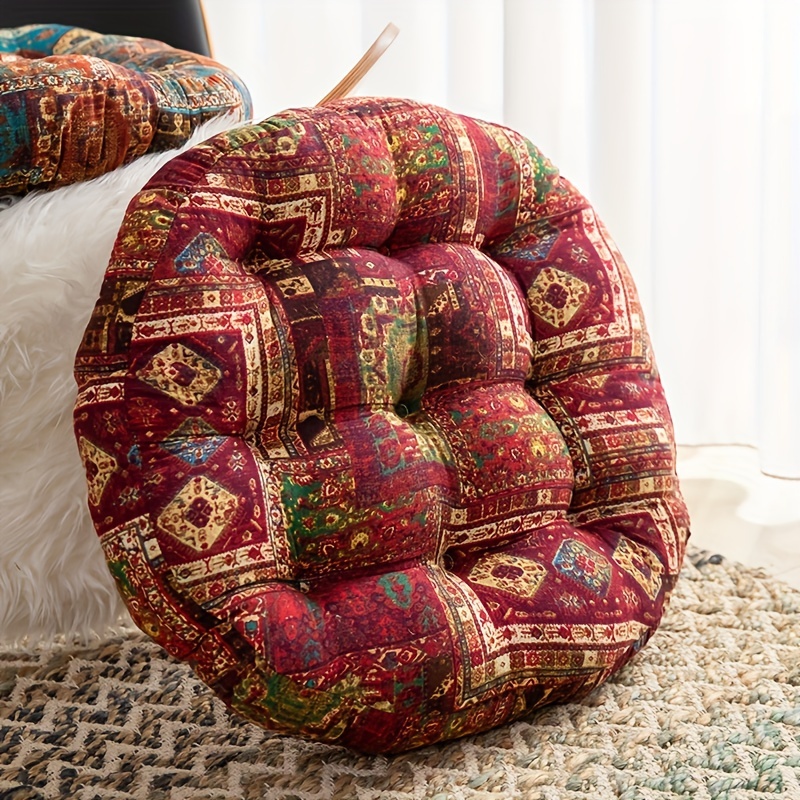 Bohemian Style Thickened Floor Cushion Seat Vintage Moroccan - Temu
